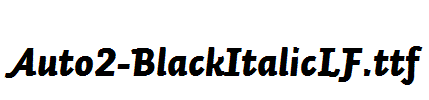 Auto2-BlackItalicLF