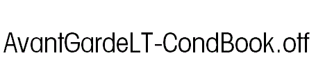 AvantGardeLT-CondBook