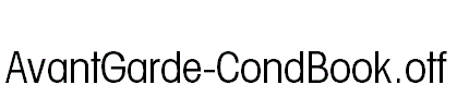 AvantGarde-CondBook
