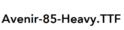 Avenir-85-Heavy