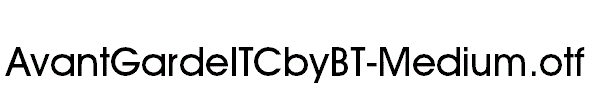 AvantGardeITCbyBT-Medium