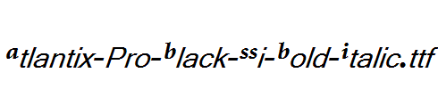 Atlantix-Pro-Black-SSi-Bold-Italic