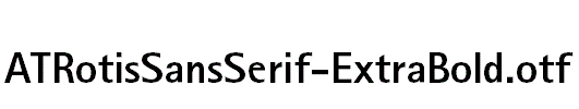 ATRotisSansSerif-ExtraBold