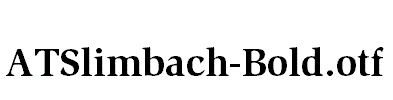 ATSlimbach-Bold