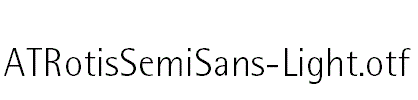 ATRotisSemiSans-Light