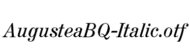 AugusteaBQ-Italic