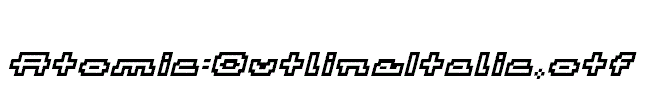Atomic-OutlineItalic