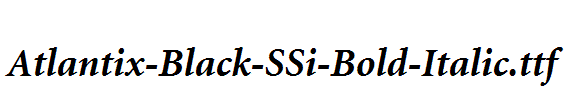Atlantix-Black-SSi-Bold-Italic