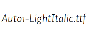 Auto1-LightItalic