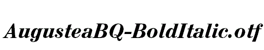 AugusteaBQ-BoldItalic