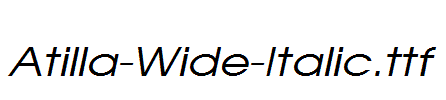 Atilla-Wide-Italic