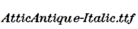 AtticAntique-Italic