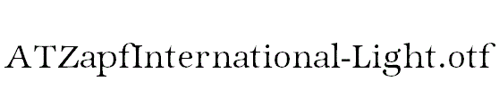 ATZapfInternational-Light
