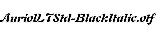 AuriolLTStd-BlackItalic