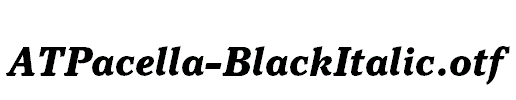 ATPacella-BlackItalic