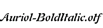 Auriol-BoldItalic