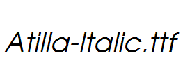 Atilla-Italic