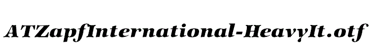 ATZapfInternational-HeavyIt