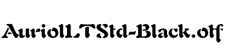 AuriolLTStd-Black