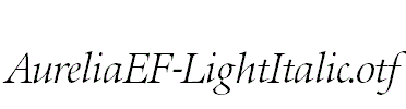 AureliaEF-LightItalic
