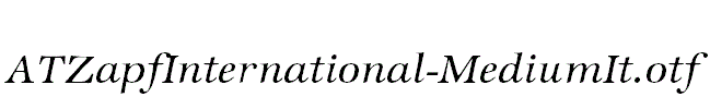 ATZapfInternational-MediumIt