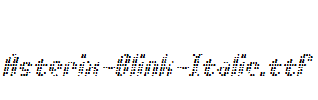 Asterix-Blink-Italic