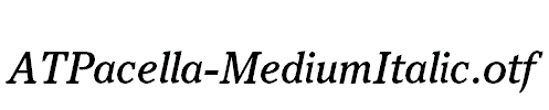 ATPacella-MediumItalic