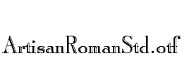 ArtisanRomanStd