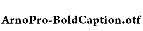 ArnoPro-BoldCaption