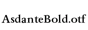 AsdanteBold