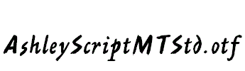 AshleyScriptMTStd
