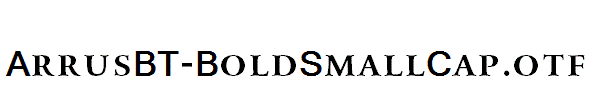 ArrusBT-BoldSmallCap