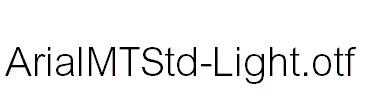 ArialMTStd-Light