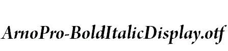 ArnoPro-BoldItalicDisplay