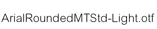 ArialRoundedMTStd-Light