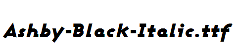 Ashby-Black-Italic