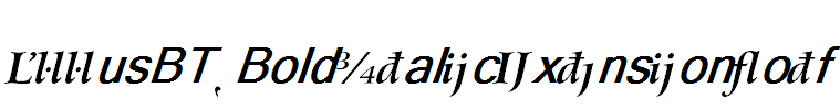ArrusBT-BoldItalicExtension