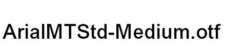 ArialMTStd-Medium