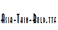 Asia-Thin-Bold