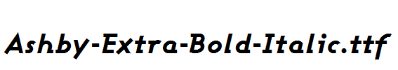 Ashby-Extra-Bold-Italic