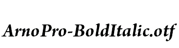ArnoPro-BoldItalic