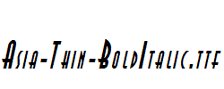 Asia-Thin-BoldItalic