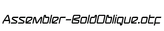 Assembler-BoldOblique