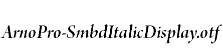 ArnoPro-SmbdItalicDisplay