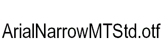 ArialNarrowMTStd