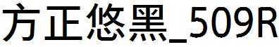 方正悠黑_509R
