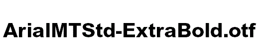 ArialMTStd-ExtraBold