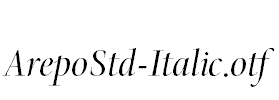 ArepoStd-Italic