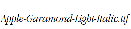 Apple-Garamond-Light-Italic