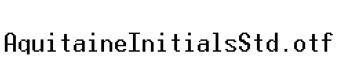 AquitaineInitialsStd